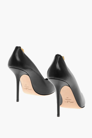Pumps in Pelle DIAMOND con Dettaglio Catena 10cm