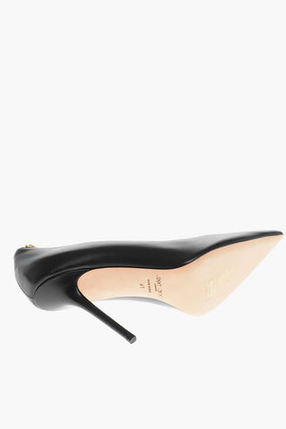 Pumps in Pelle DIAMOND con Dettaglio Catena 10cm