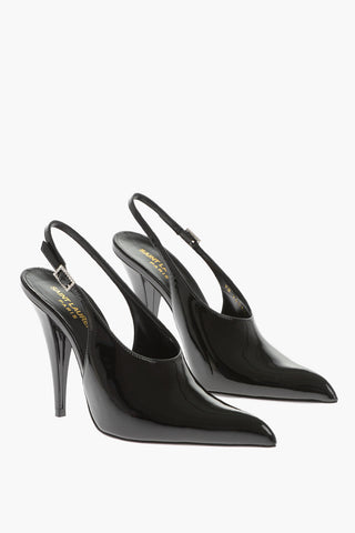 Patent Leather Slingbacks with Cone Heel 12cm