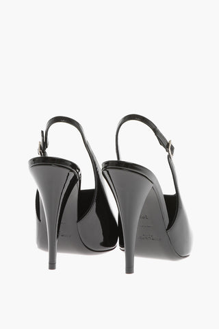 Patent Leather Slingbacks with Cone Heel 12cm