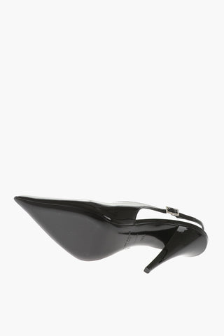 Patent Leather Slingbacks with Cone Heel 12cm