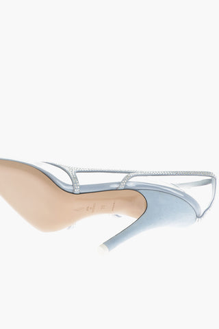 Rhinestoned VENUS CHROME PVC Pumps 11cm
