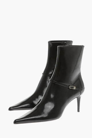 Stivaletti in Pelle MARILYN con Cinturino 7cm
