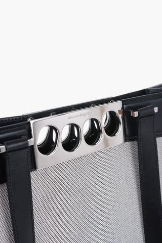 Canvas THE GRIP Shopper Bag with Leather Detailing