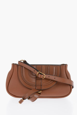 Pochette in Pelle con Cuciture Decorative