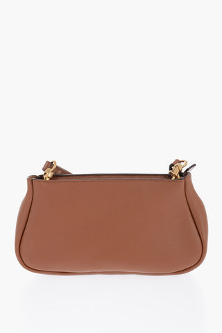 Pochette in Pelle con Cuciture Decorative