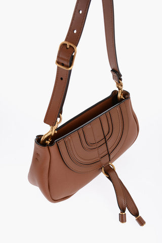 Pochette in Pelle con Cuciture Decorative