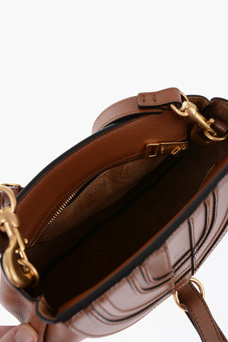 Pochette in Pelle con Cuciture Decorative