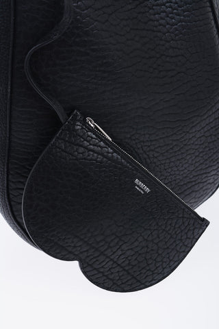 Grained Leather CHESS Bag with Removable Clutch