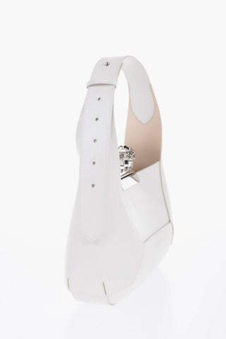 Saffiano Leather Hobo Bag with Jewellery Closure