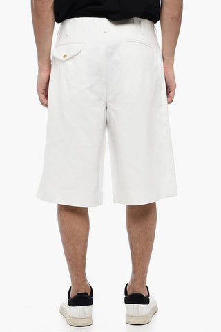 HOMME PLUS Front-pleated Shorts
