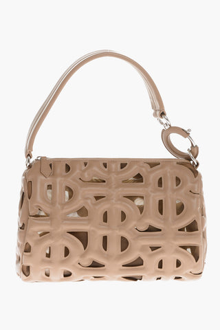 Leather Quilted Monogram RHOMBI Shoulder Bag