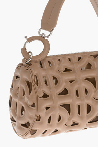 Borsa A Spalla RHOMBI Trapuntata Monogram In Pelle