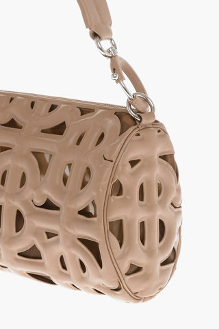Leather Quilted Monogram RHOMBI Shoulder Bag