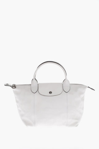 Leather LE PLIAGE Tote Bag with Removable Shoulder Strap