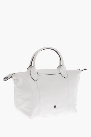 Leather LE PLIAGE Tote Bag with Removable Shoulder Strap
