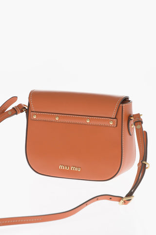 Leather Crossbody Bag with Snap Closure