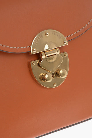 Leather Crossbody Bag with Snap Closure