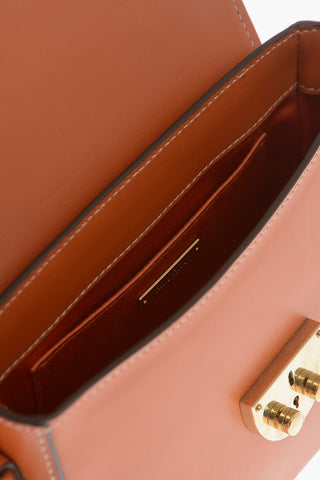 Leather Crossbody Bag with Snap Closure