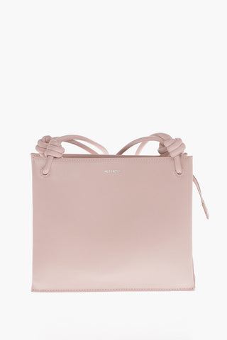 Leather TWIST Crossbody Bag with Zip