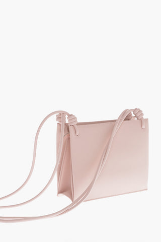 Leather TWIST Crossbody Bag with Zip