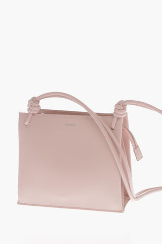 Leather TWIST Crossbody Bag with Zip