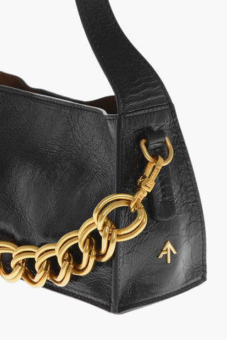 Patent Leather KESME Bag with Chain