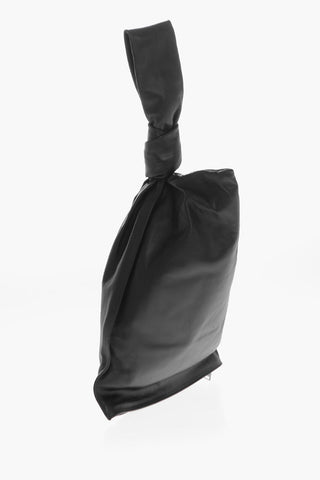Borsa TWIST in Pelle con Dettaglio Nodo