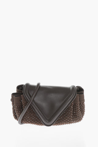 Borsa BEAK in Pelle con Applicazione Strass