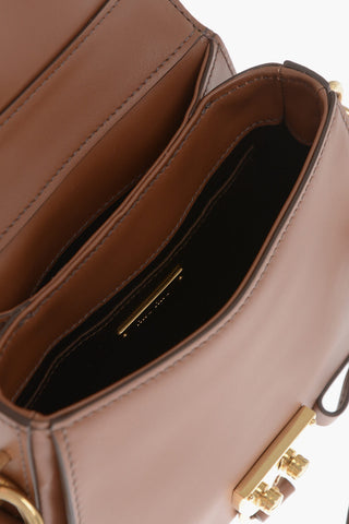 Leather Crossbody Bag with Snap Closure