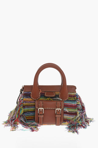 Borsa in Maglia EDITH con Dettagli In Pelle 