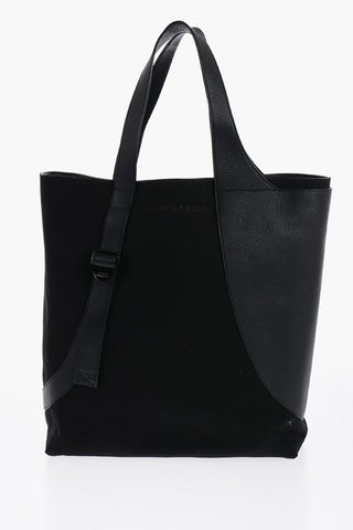 Leather Detailed Tote Bag  with Logoed Buckle