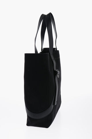 Leather Detailed Tote Bag  with Logoed Buckle