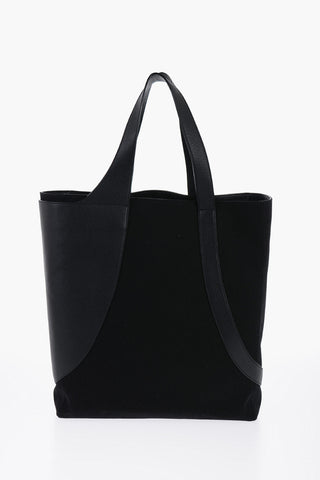 Leather Detailed Tote Bag  with Logoed Buckle