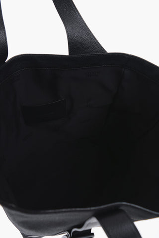 Leather Detailed Tote Bag  with Logoed Buckle