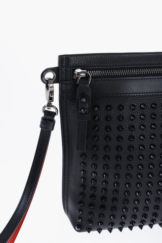 Grained Leather CITY Clutch with Stud Application