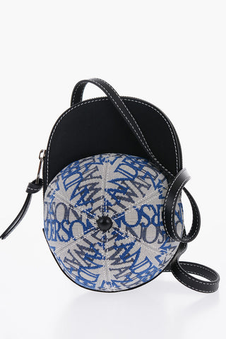 Canvas Midi Cap Bag with Embroidery