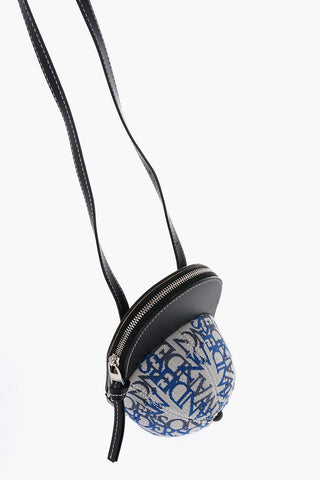 Canvas Midi Cap Bag with Embroidery