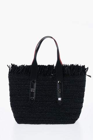 Embroidered Rafia FRANGIBUS Bag with Metallic Application