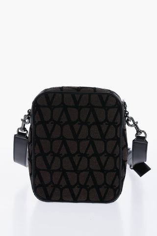 Borsello in Jacquard Monogram con Tracolla in Pelle