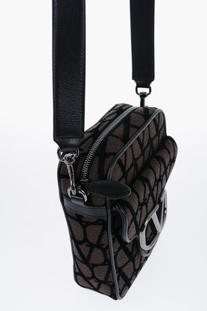 Borsello in Jacquard Monogram con Tracolla in Pelle