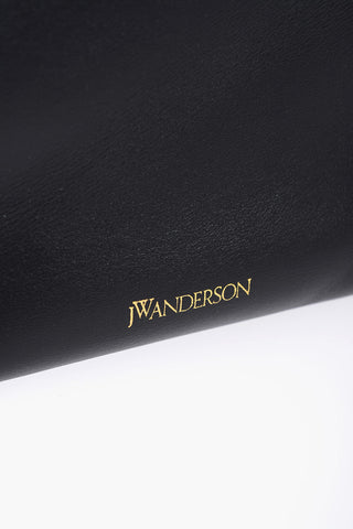 Leather Tote Bag with Chain Detail
