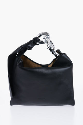 Chain Shoulder Bag with Knot Detail