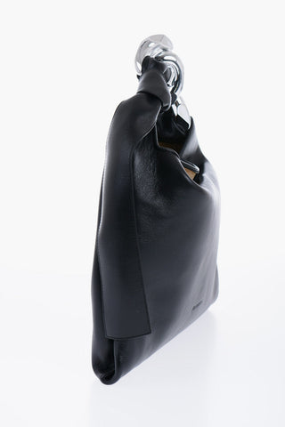 Chain Shoulder Bag with Knot Detail