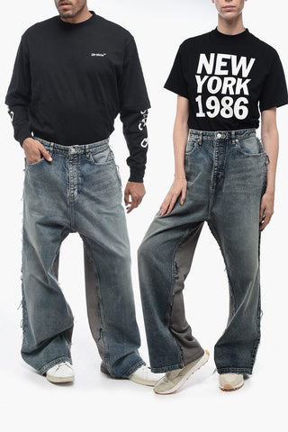 Jeans UNISEX in Doppio Tessuto a Gamba Ampia 29cm