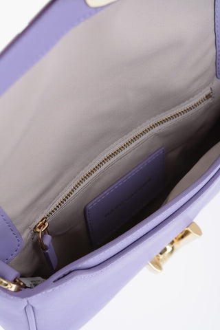 Leather Logoed Crossbody Bag with Chain