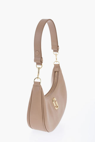 Leather Hobo Bag with Chain