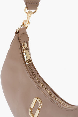 Leather Hobo Bag with Chain