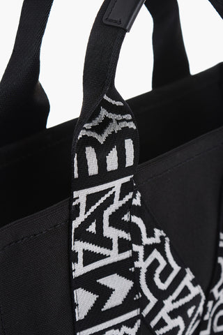 Canvas Tote Bag with Embroidered Monogram