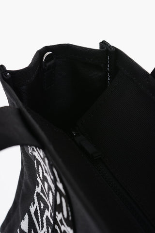 Canvas Tote Bag with Embroidered Monogram